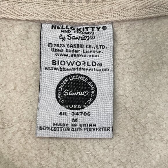 NEW SANRIO HELLO KITTY & FRIENDS Adult Pullover Sweatshirt, Tan/Black - M - Picture 7 of 8